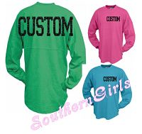 Custom Youth and Adult Billboard Spirit Jersey Glitter Shirt Lots of Color Choices