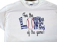For the Love of Baseball Glitter Shirt