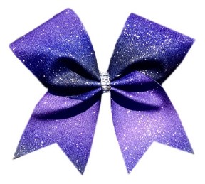Purple Ombre Sublimated Cheer Bow